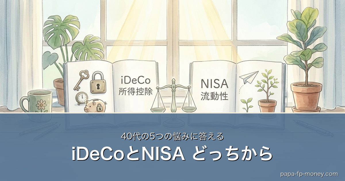iDeCoとNISA どっちから｜40代の5つの悩みに答える
