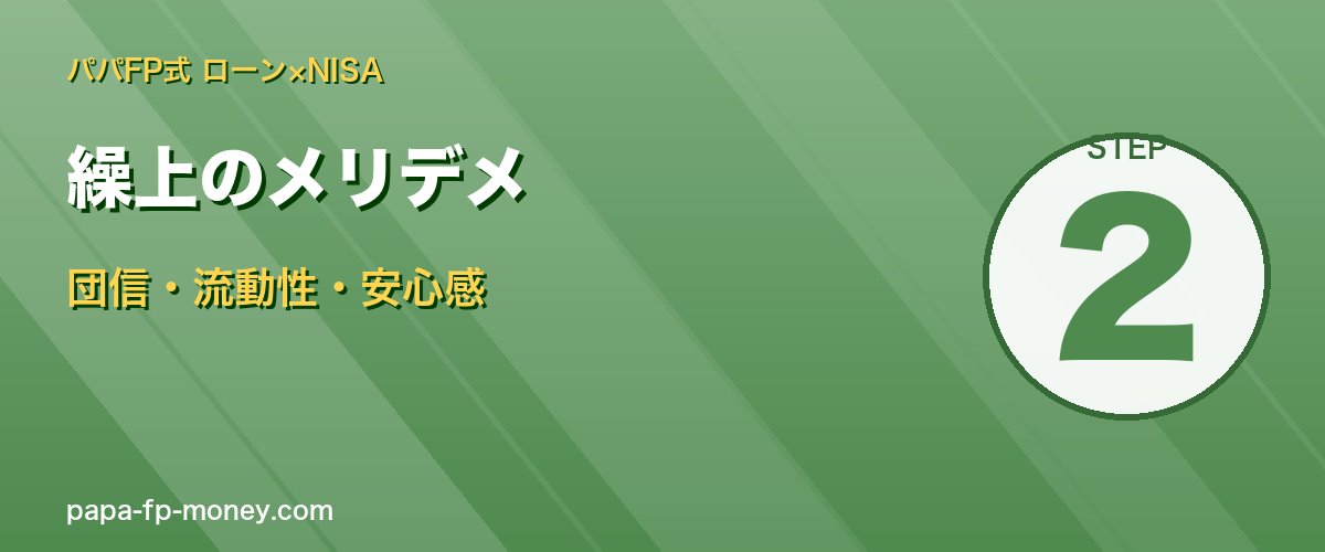 繰上返済とNISAそれぞれのメリットデメリット