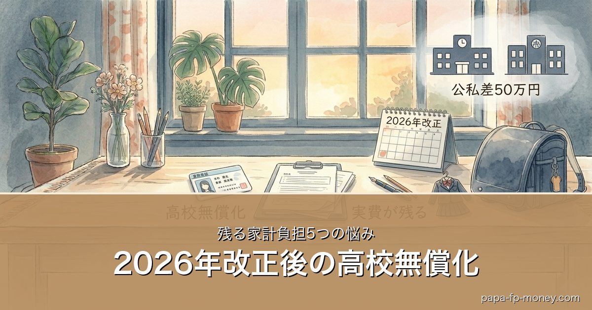2026年改正後の高校無償化｜残る家計負担5つの悩み