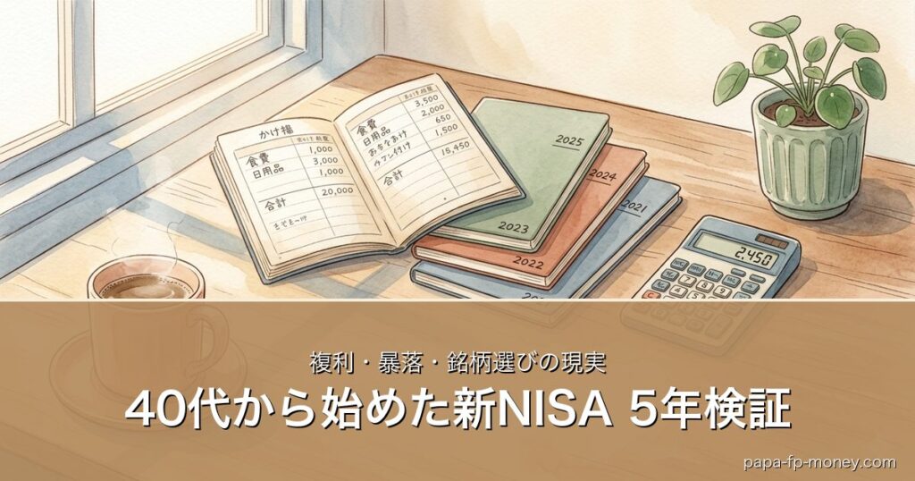 40代から始めた新NISA 5年検証｜複利・暴落・銘柄選びの現実