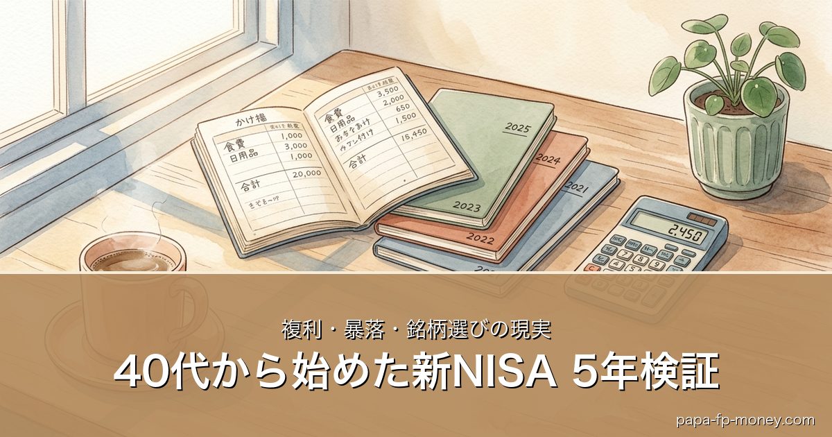 40代から始めた新NISA 5年検証｜複利・暴落・銘柄選びの現実