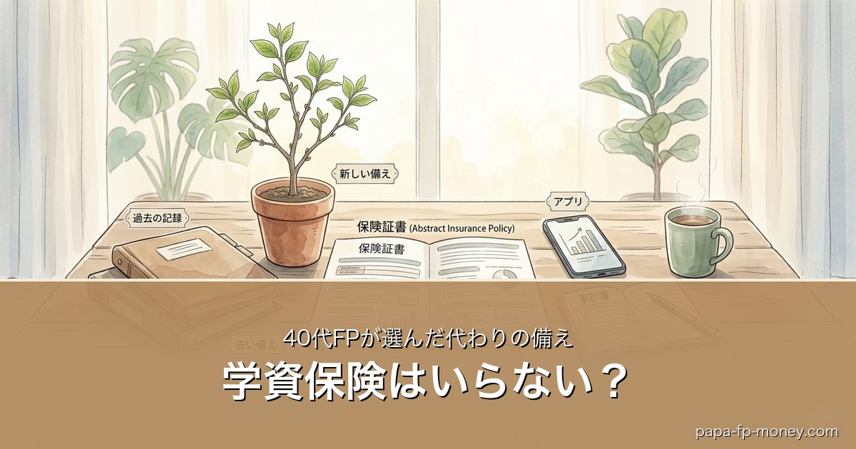 学資保険はいらない？｜40代FPが選んだ代わりの備え