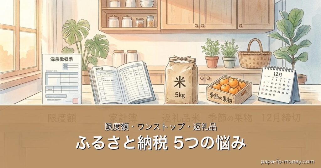 ふるさと納税 5つの悩み｜限度額・ワンストップ・返礼品