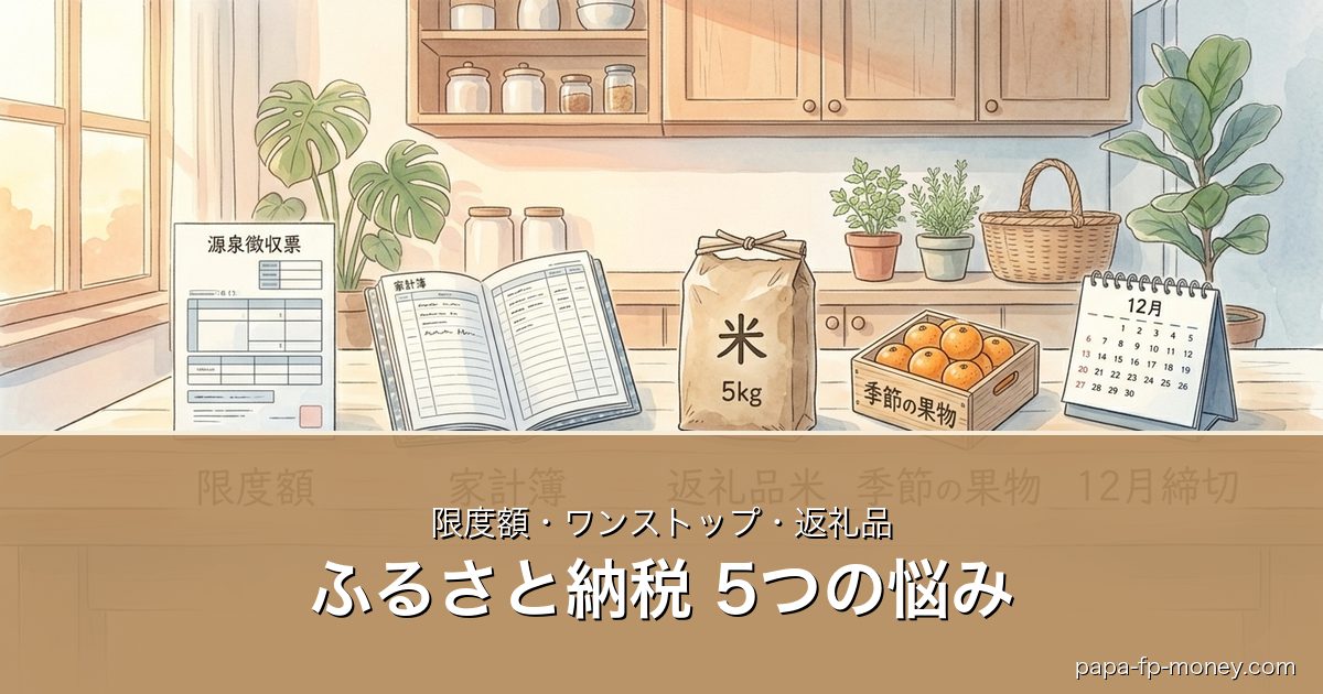 ふるさと納税 5つの悩み｜限度額・ワンストップ・返礼品