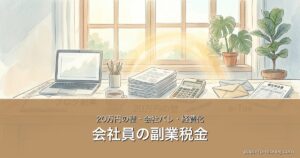 会社員の副業税金｜20万円の壁・会社バレ・経費化