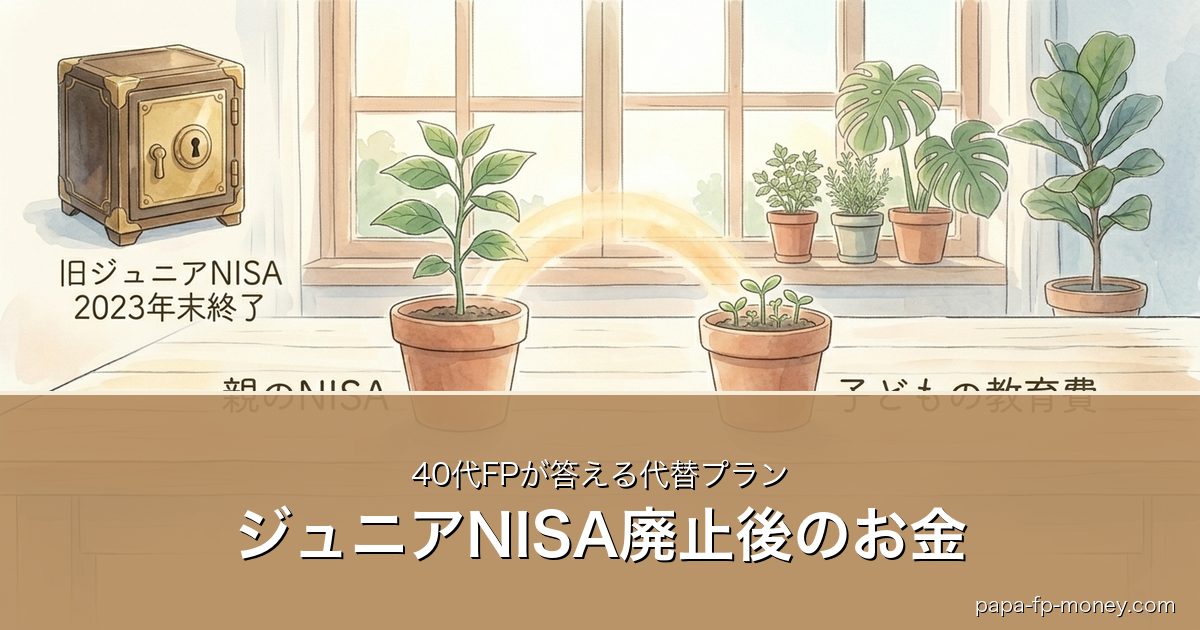 ジュニアNISA廃止後のお金｜40代FPが答える代替プラン