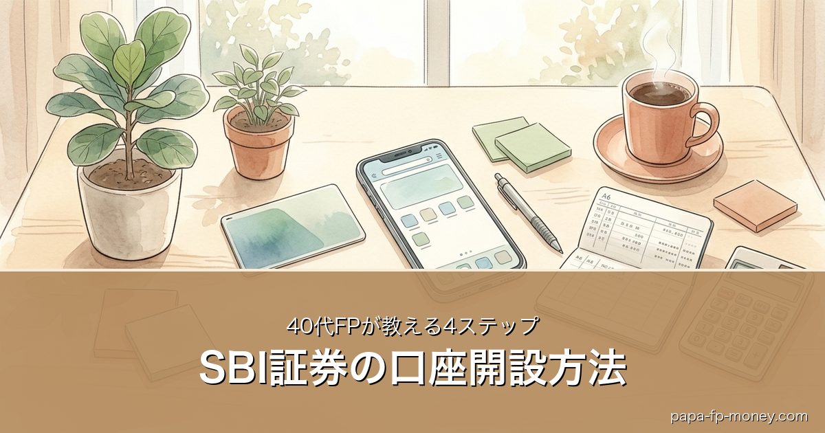 SBI証券の口座開設方法｜40代FPが教える4ステップ