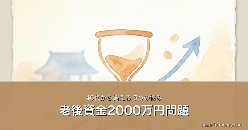 老後資金2000万円問題｜40代から備える5つの悩み