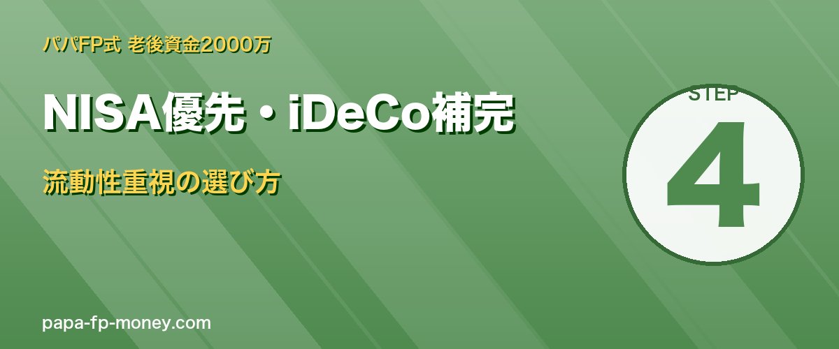 NISA優先・iDeCo補完