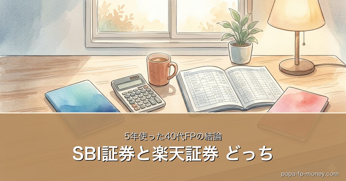 SBI証券と楽天証券 どっち｜5年使った40代FPの結論
