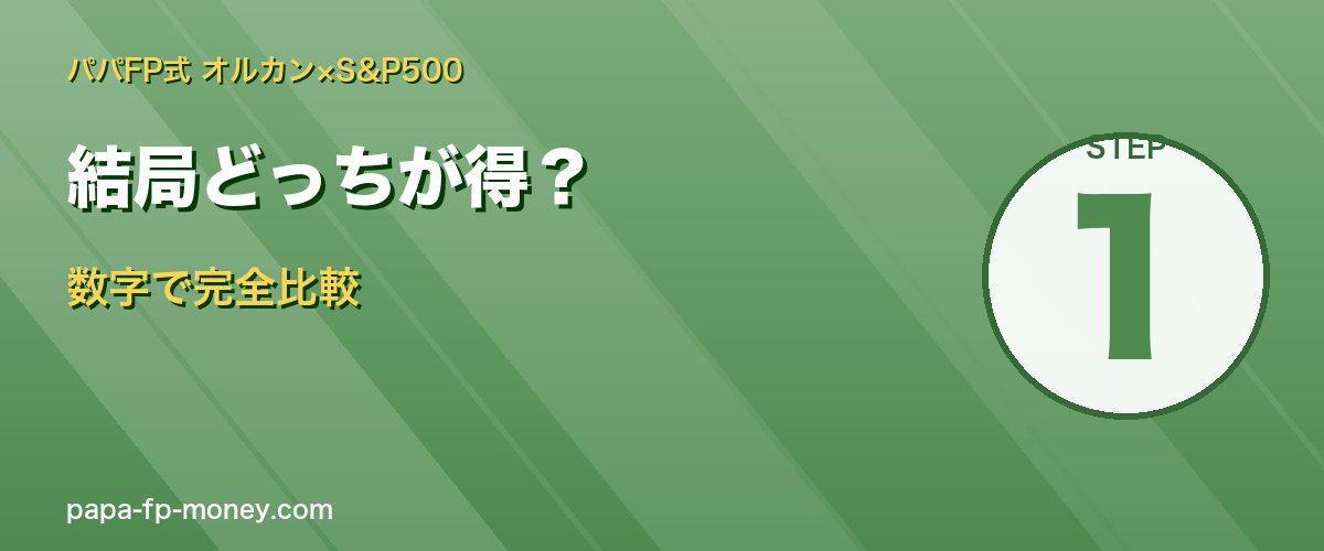 オルカンとS&P500の損得を数字で比較