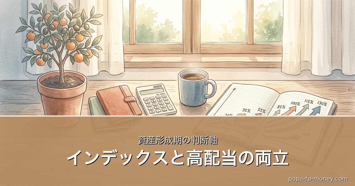 インデックスと高配当の両立｜資産形成期の判断軸