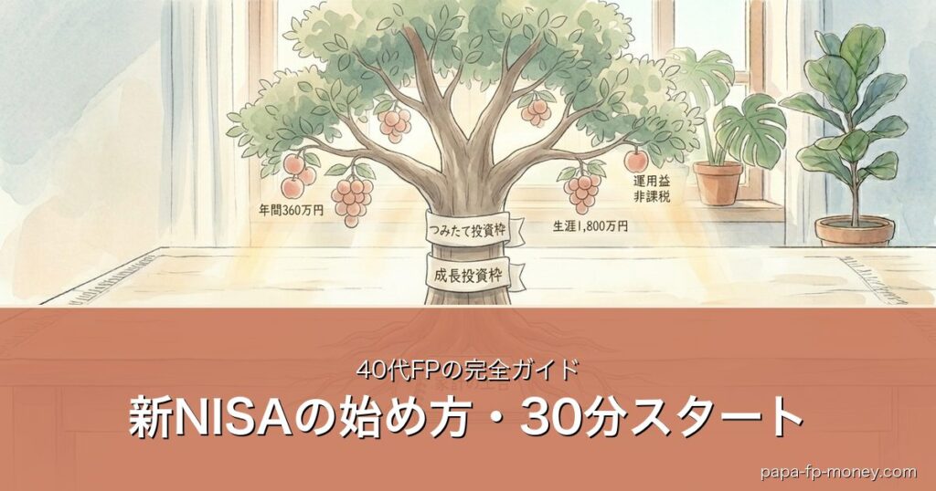 新NISAという大きな木が家計を支える構造｜40代FP完全ガイドのアイキャッチ