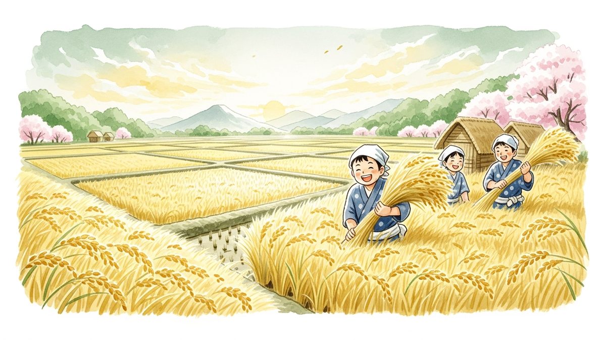 三年寝太郎・豊作の風景(FIRE達成の象徴)