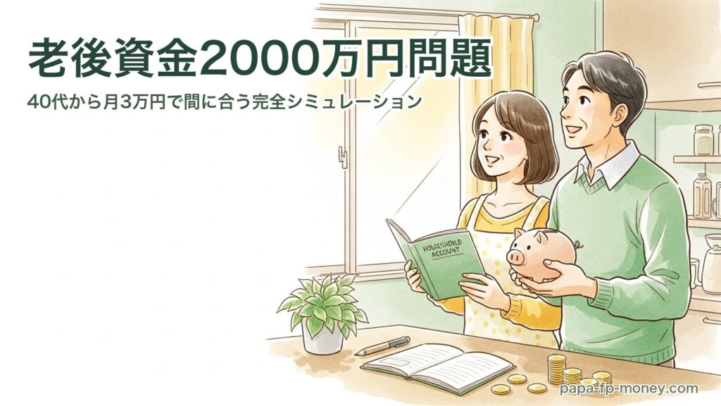 老後資金2000万円問題｜40代夫婦の家計戦略