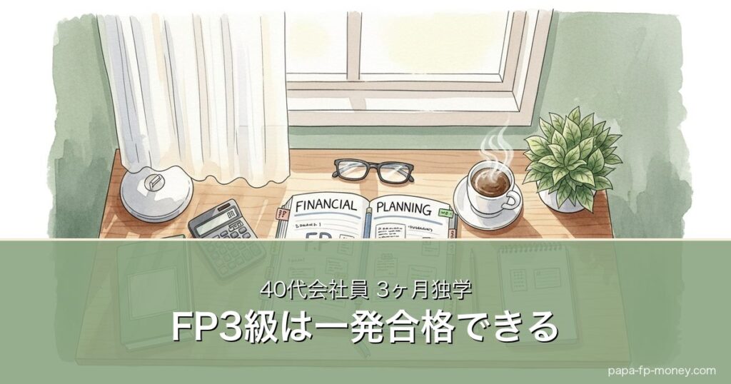 FP3級は独学2〜3ヶ月で一発合格できる｜40代会社員の勉強法