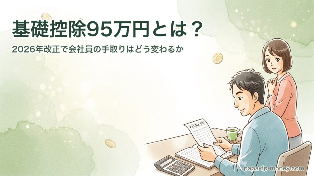 基礎控除95万円とは？2026年改正で40代会社員の手取りはどう変わるか
