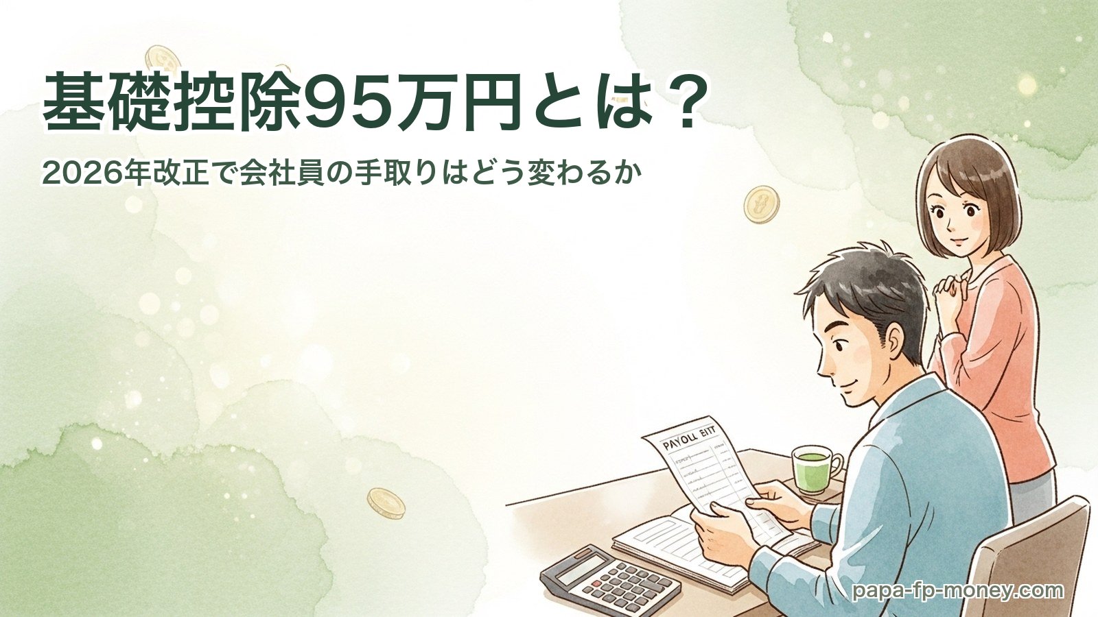 基礎控除95万円とは？2026年改正で40代会社員の手取りはどう変わるか