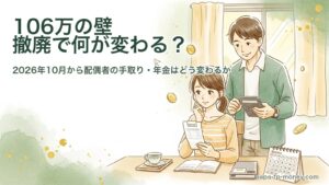 106万の壁 撤廃とは？2026年10月から配偶者の社会保険・手取り・年金はどう変わるか