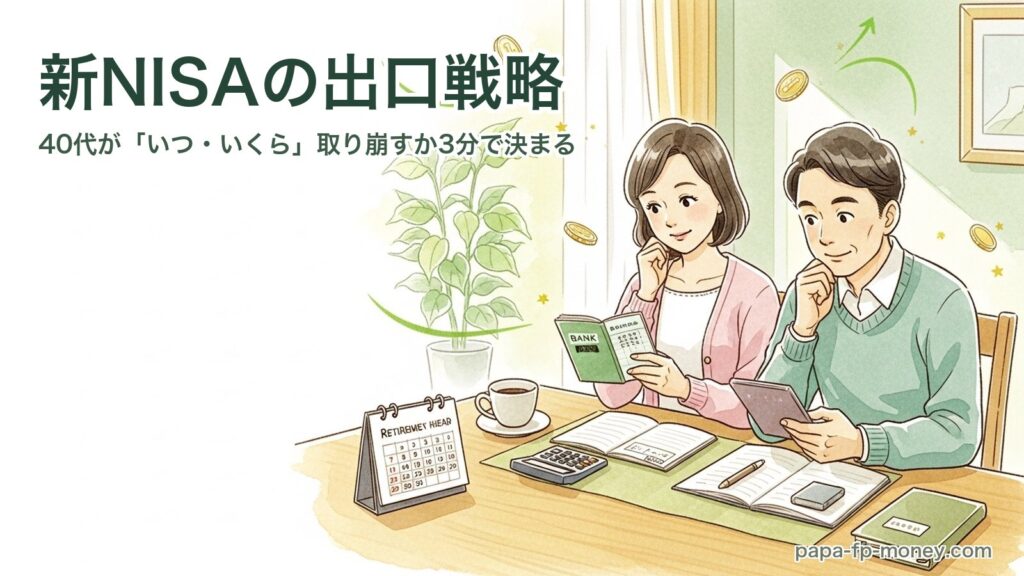 新NISAの出口戦略｜40代夫婦が通帳と電卓で取り崩しを計算