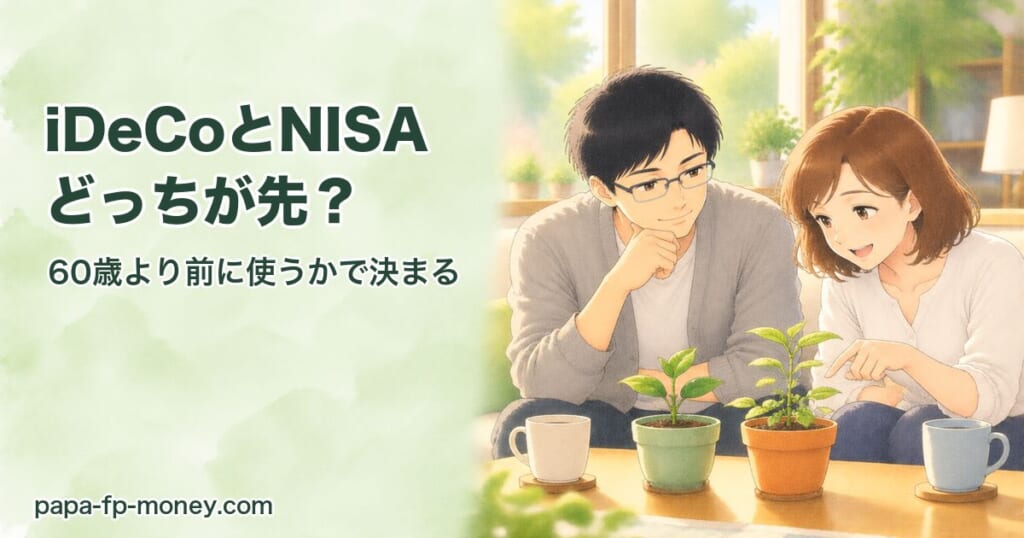 iDeCoとNISAどっちが先？60歳より前に使うかで決まる
