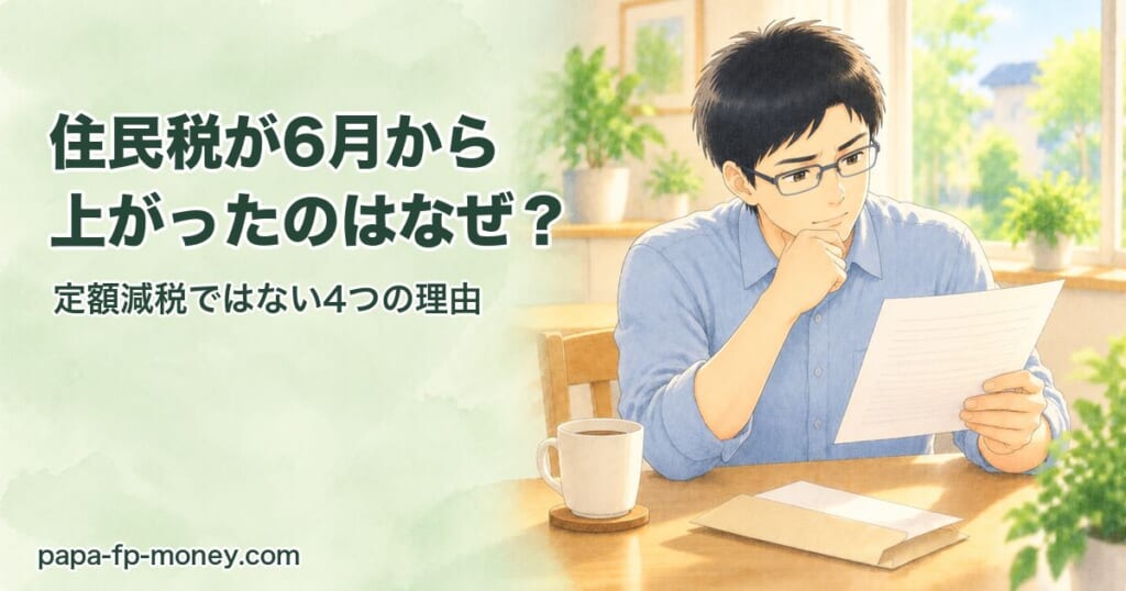 住民税が6月から上がったのはなぜ？定額減税ではない4つの理由