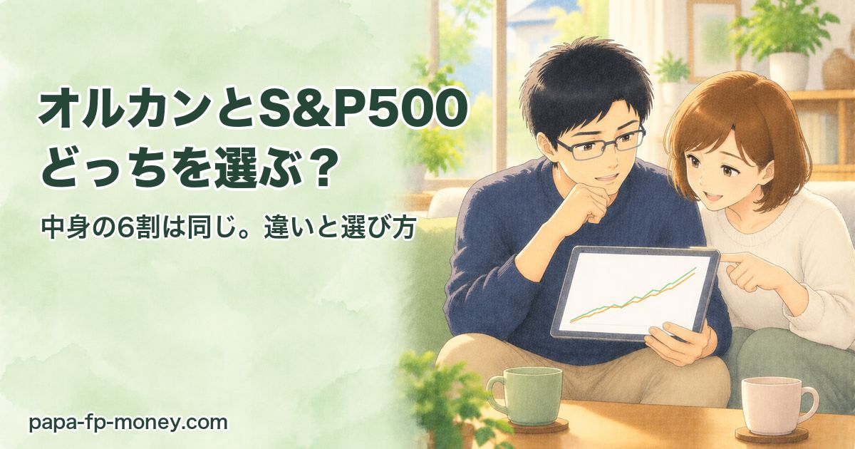 オルカンとS&P500どっちを選ぶ？中身の6割は同じ。違いと選び方