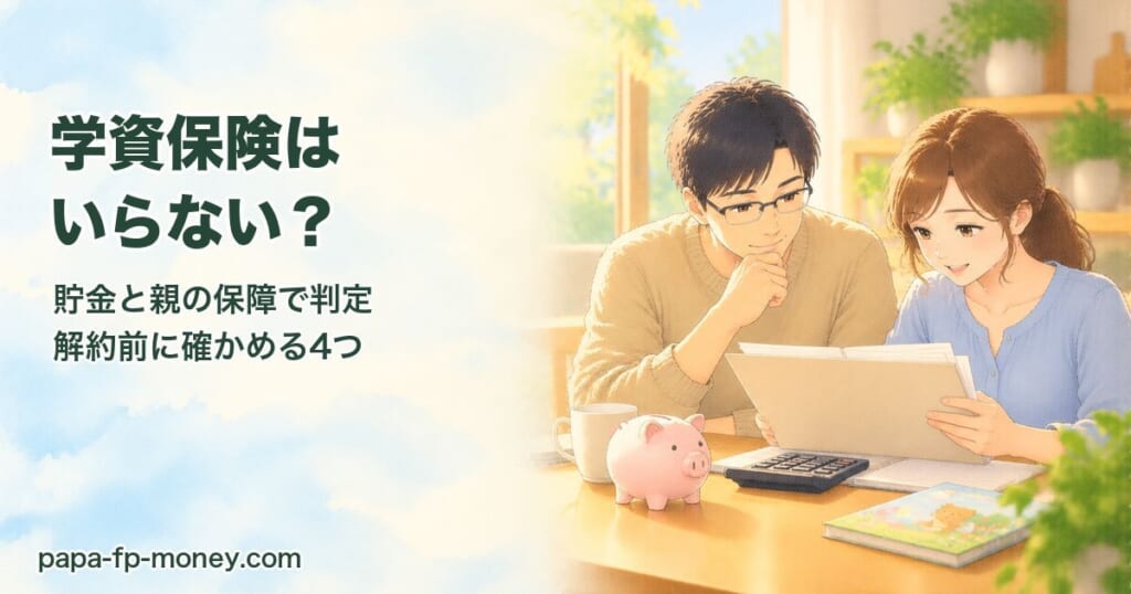 学資保険はいらない？貯金と親の保障で判定・解約前に確かめる4つ