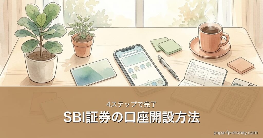 SBI証券の口座開設方法｜4ステップ